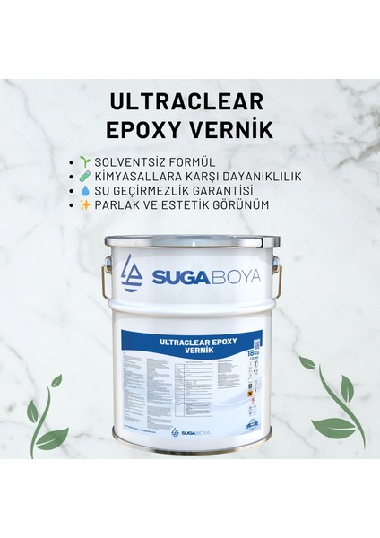 Solventsiz Ultraclear Epoksi Vernik