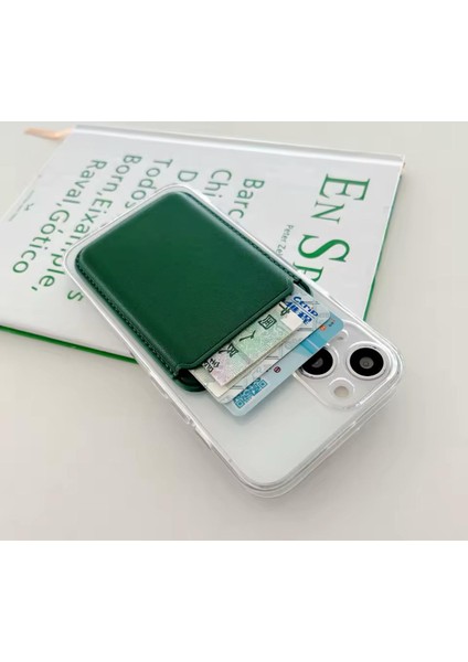 Magsafe Özellikli Güçlü Mıknatıslı Deri Kartlık Cüzdan Tüm Telefonlar ile Uyumlu Manyetik Kartlık fiyatları