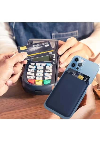 Magsafe Özellikli Güçlü Mıknatıslı Deri Kartlık Cüzdan Tüm Telefonlar ile Uyumlu Manyetik Kartlık indirimleri