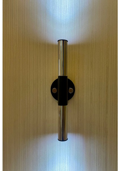 Modern Duvar Apliği Salon Aplik Antre Aplik Büro Aplik Krom Aplik Siyah Krom Aplik