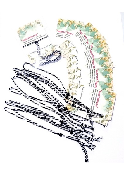 12 (On İki) Adet Siyah Çek Cam Boncuklu Unisex Siyah Beyaz Marteniçka Bileklik fiyatları