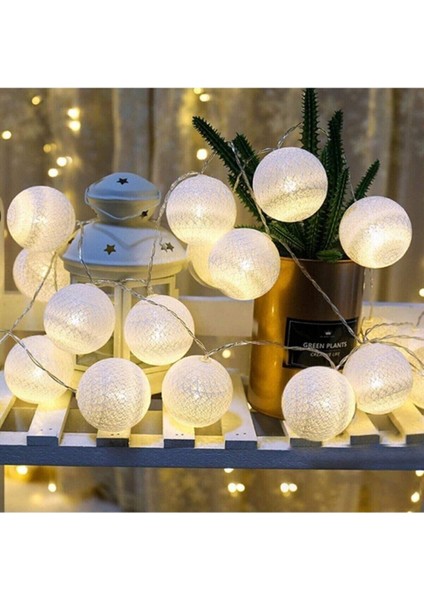 Kristal Top Led Işık 1 Metre 10 Ledli Pilli Şeffaf Kablolu Gün Işığı Dekoratif Aydınlatma