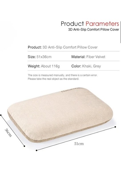 3D Anti-Slip Comfort Kaymaz Yastık Kılıfı