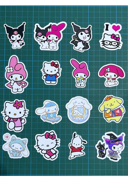 Sanrio Karakterli Sticker Set 16 Parça