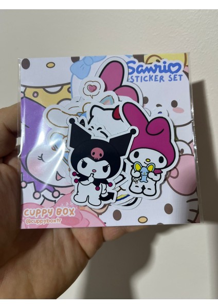 Sanrio Karakterli Sticker Set 16 Parça modelleri