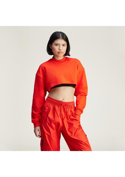 By Stella Mccartney Truecasuals Cropped Sportswear Kadın Sweatshirt