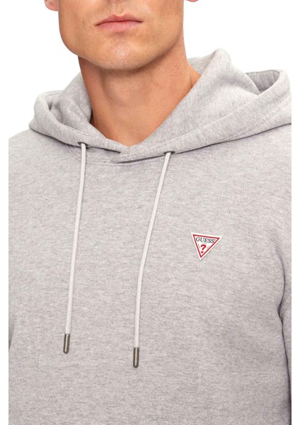 Erkek Kapüşonlu Fermuarlı Sweatshirt - Gri modelleri