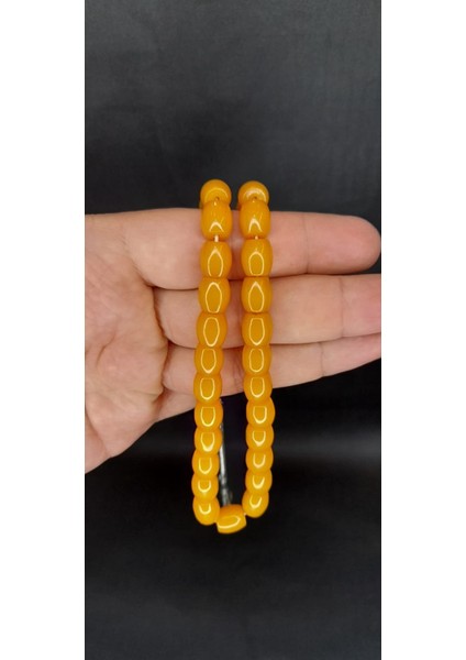 Sevgiliye Özel Hediye Çubuk Kehribar Tesbih Sarı Renkli Fıçı Kesim H-1407. fiyatları