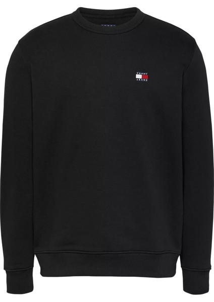 Erkek Tjm Logo Sweatshirt - Siyah