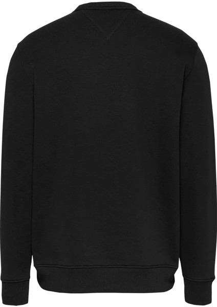 Erkek Tjm Logo Sweatshirt - Siyah
