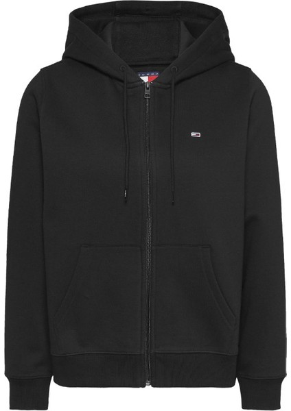 Kadın Tjw Bayrak Logo Sweatshirt - Siyah