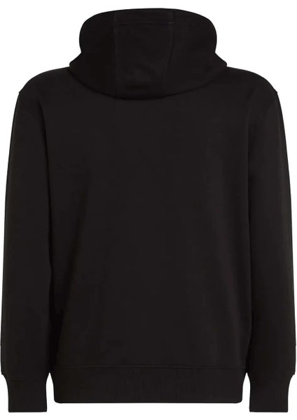 Erkek Ck Box Kapüşonlu Sweatshirt - Siyah