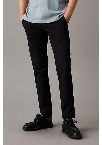 Erkek Ck Taperek Chino Pantolon - Siyah
