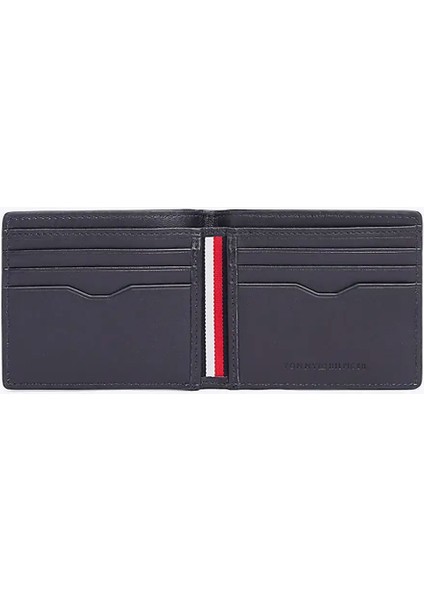 Erkek Th Business Bifold Deri Cüzdan - Lacivert fiyatları