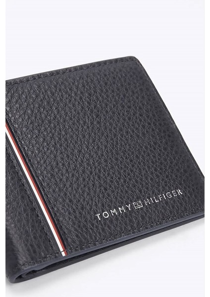 Erkek Th Business Bifold Deri Cüzdan - Lacivert fırsatları