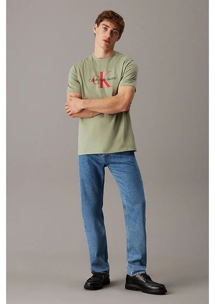 Erkek Ss Hero Monogram 30S T-Shirt - Yeşil fiyatları