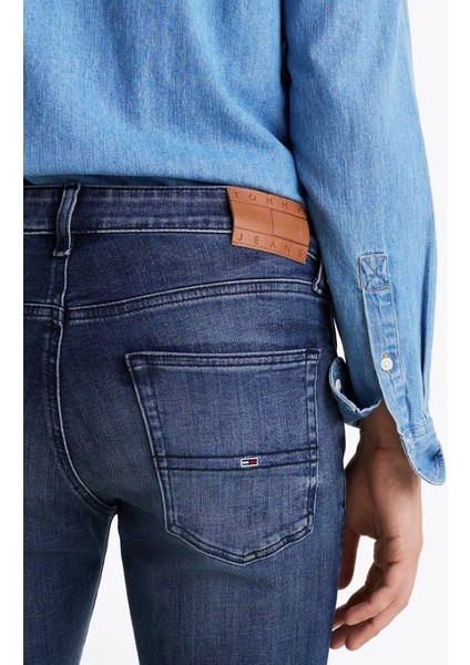 Erkek Scanton Slim Jeans Pantolon - Mavi