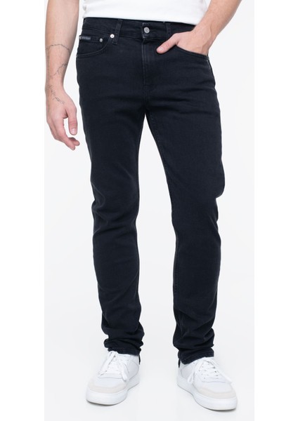 Erkek Tapper Slim Jeans - Siyah
