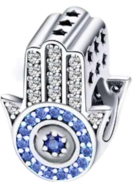Şanslı Fatma Eli Charm | 925 Ayar Gümüş