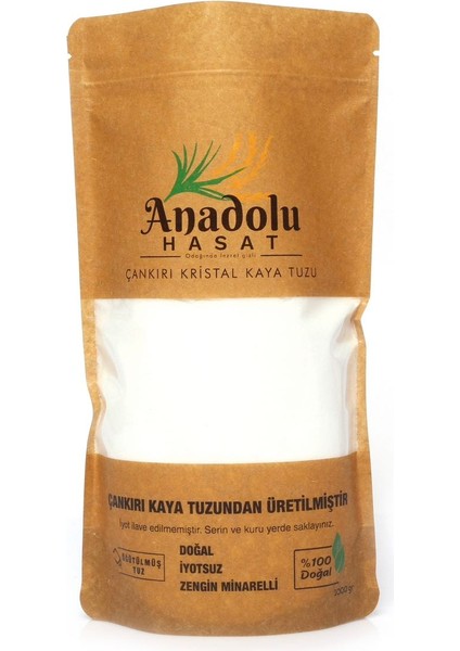 1kg Çankırı Kristal Öğütülmüş, 1kg Çankırı Kalın Kaya Tuzu, 200 gr Tuz Değirmeni, Tuz Sabunu