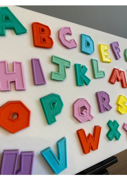 Puzzle Alfabe Gökkuşağı (Ingilizce)