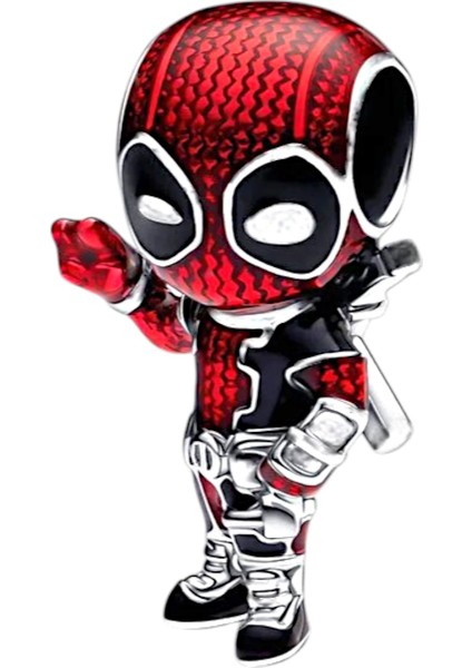 Marvel Deadpool Charm | 925 Ayar Gümüş