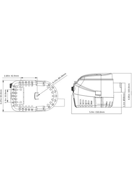 Sealux Marine Otomatik Sintine Pompası 750GPH 12V