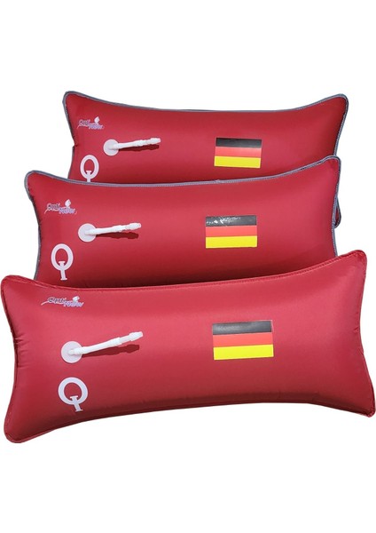 3'lü Set Hava Tankı Ülke Bayraklı Kırmızı (Customized 3 Bouncy Bag Set) 1302