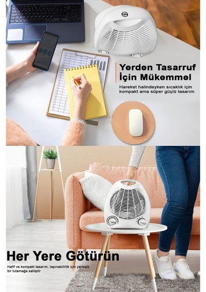 Elektrikli Fanlı ısıtıcı 2000W TNT-3014