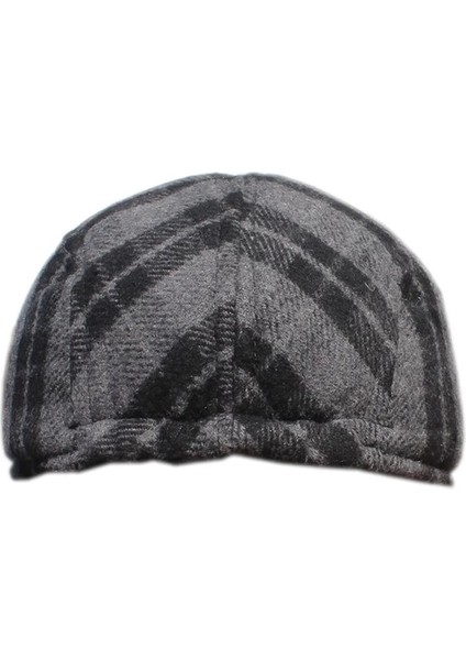Yoncatoptan Kış ve Sonbahar Için Kulaksız Ekose Gri Kasket Şapka fırsatları