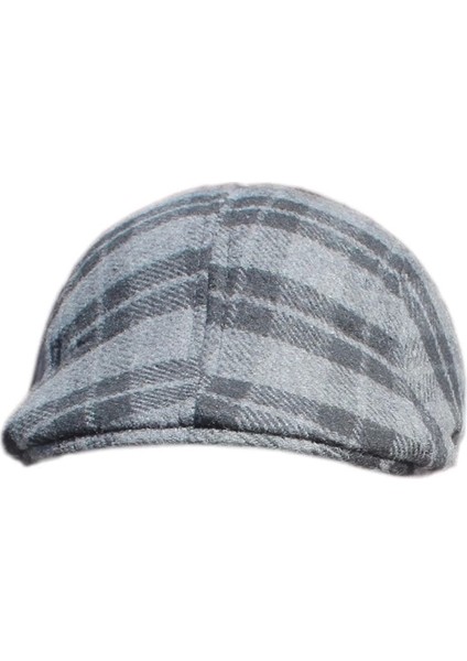 Yoncatoptan Kış ve Sonbahar Için Kulaksız Ekose Gri Kasket Şapka indirimleri