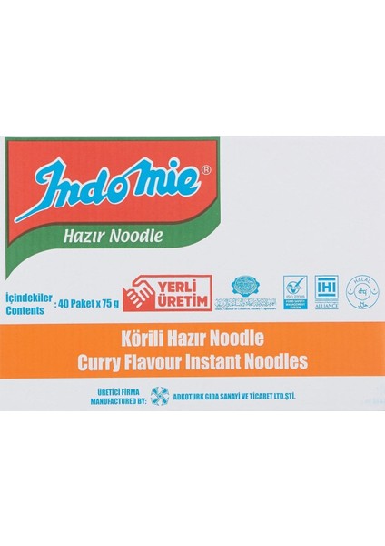 Paket Körili Noodle 75GR 40'lı fiyatları