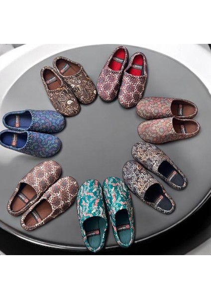 Kadın Ev Terlik ( 3lü Set ) Halı Terliği Zenne Gezer Gondol Kadın Terlik