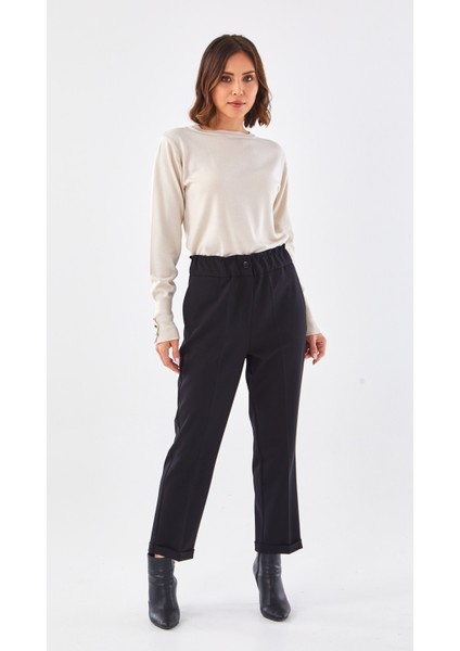 Beli Lastikli Ince Duble Paça PANTOLON-SZ-5514