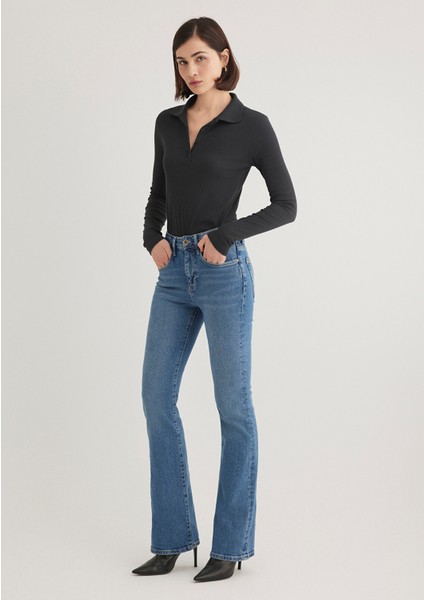 Maria Gold Premium Indigo Mavisi Jean Pantolon 101225-89220 fiyatları