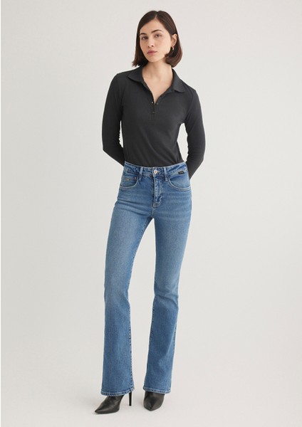 Maria Gold Premium Indigo Mavisi Jean Pantolon 101225-89220