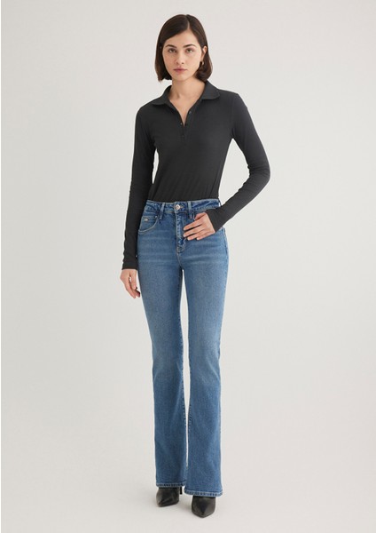 Maria Gold Premium Indigo Mavisi Jean Pantolon 101225-89220 modelleri