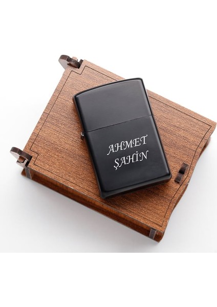 Kişiye Özel Ahşap Kutulu Benzinli Zipo Çakmak fiyatları