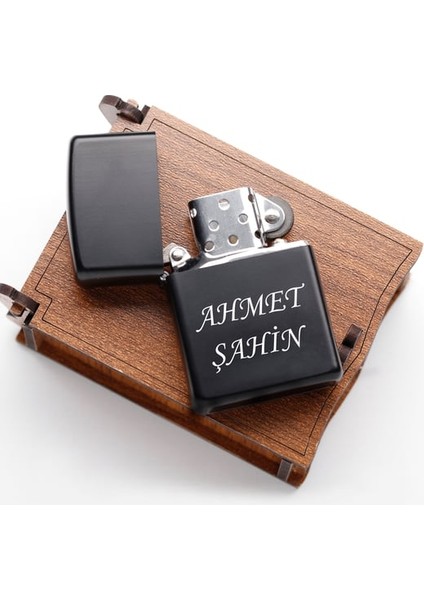 Kişiye Özel Ahşap Kutulu Benzinli Zipo Çakmak fırsatları