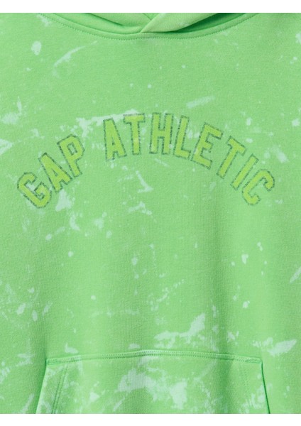 Erkek Çocuk Yeşil Vintage Soft Logo Sweatshirt