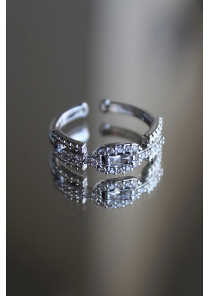 Baget Zirkon Taşlı Vintage Ünlü Model Ayarlanabilir Kadın Yüzük indirimleri