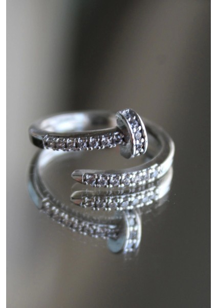 Yeni Sezon Zirkon Taşlı Çivi Model Ayarlanabilir Kadın Yüzük fiyatları