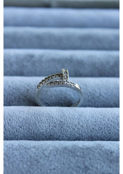 Yeni Sezon Zirkon Taşlı Çivi Model Ayarlanabilir Kadın Yüzük modelleri