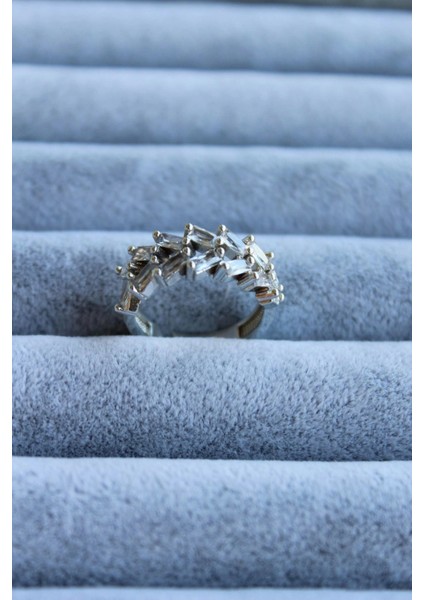 Yeni Sezon Çapraz Full Baget Zirkon Taşlı Model Ayarlanabilir Kadın Yüzük modelleri