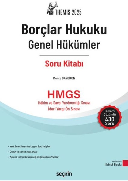 Themis 2025 / Borçlar Hukuku Genel Hükümler Soru Kitabı - Deniz Bayeren