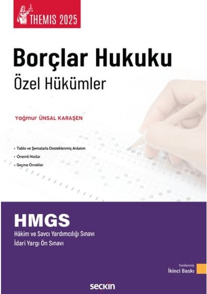 Themis 2025 / Borçlar Hukuku Özel Hükümler Konu Kitabı - Yağmur Ünsal Karaşen