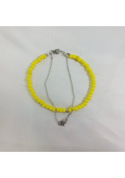 Kadın Yıldız Detaylı Gümüş Kaplama Bileklik Yıldız Boncuk Fairycore Y2K Bileklik Yıldız Bileklik indirimleri