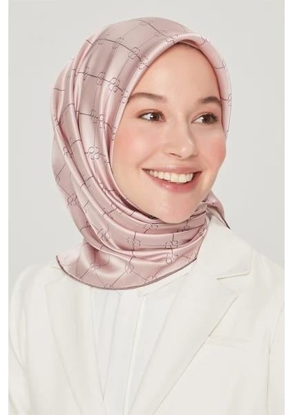 Düz Shiny Eşarp - Açık Gümüş