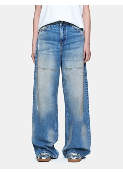 Kadın Valda Super Baggy Jean Pantolon fiyatları