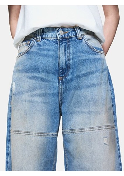 Kadın Valda Super Baggy Jean Pantolon indirimleri